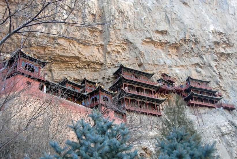 Le Xuankongsi ou Hanging Temple en Chine Le Xuankongsi ou Hanging Temple en Chine