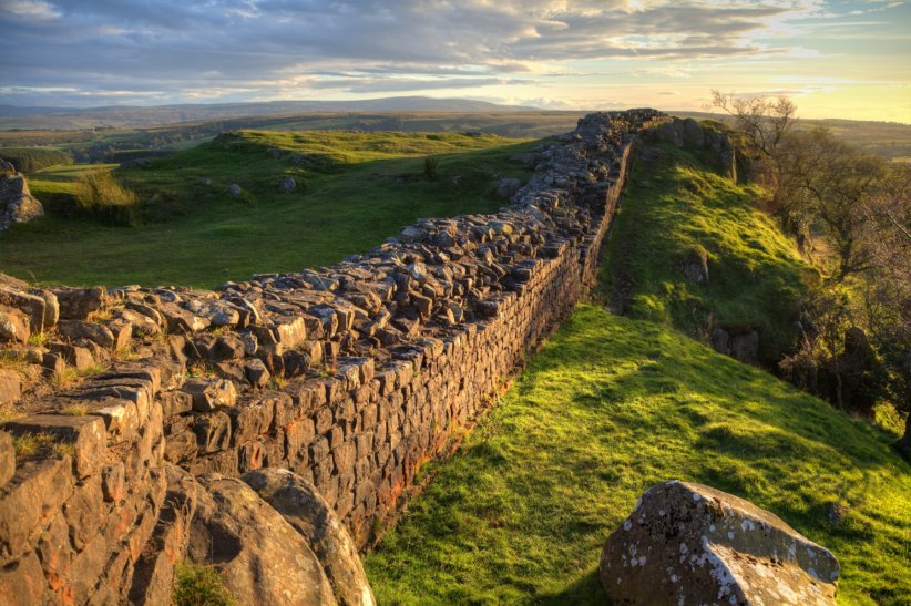 Le mur d'Hadrien, en Angleterre Le mur d'Hadrien, en Angleterre
