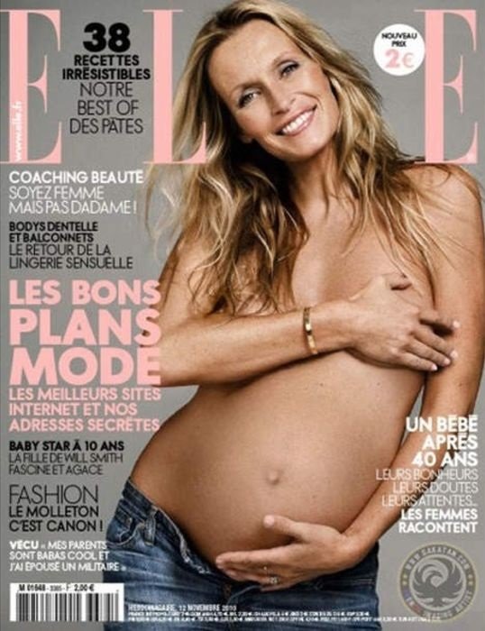 Estelle Lefébure en couverture de Elle Estelle Lefébure en couverture de Elle