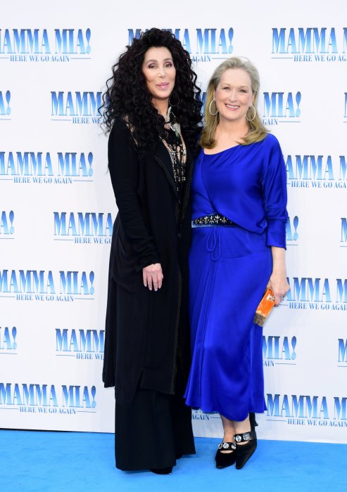 Le baiser de Meryl Streep et Cher Le baiser de Meryl Streep et Cher