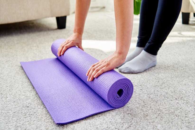 Un tapis de yoga Un tapis de yoga