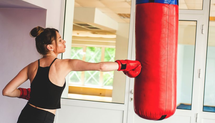 Un sac de boxe Un sac de boxe