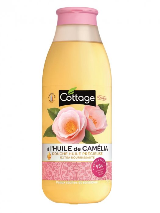 L'huile de douche précieuse au Camélia de Cottage L'huile de douche précieuse au Camélia de Cottage