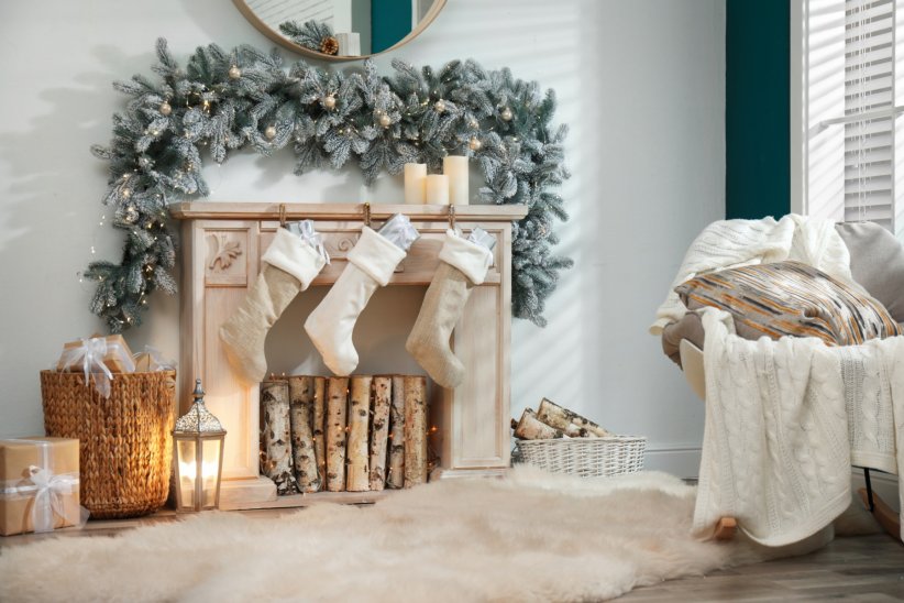 Les chaussettes de Noël pour réceptionner les cadeaux Les chaussettes de Noël pour réceptionner les cadeaux