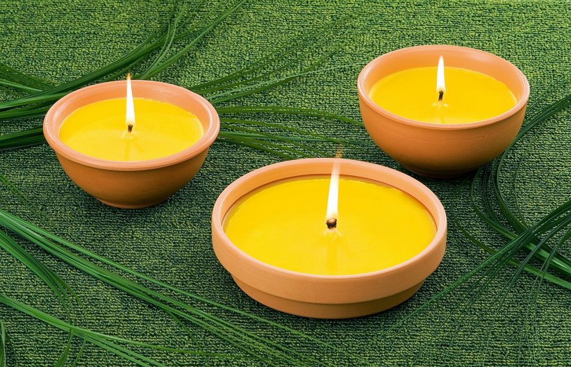 Les bougies parfumées à la citronnelle Les bougies parfumées à la citronnelle