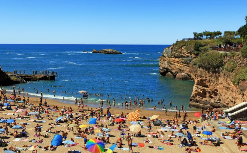 Biarritz : la Côte des Basques Biarritz : la Côte des Basques