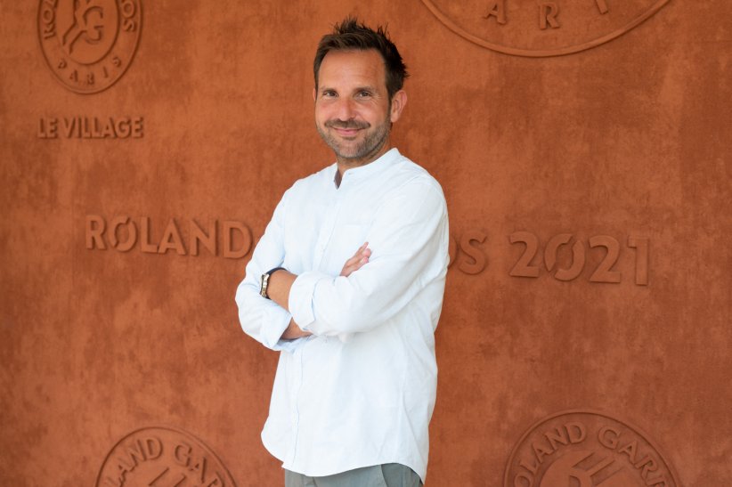 Christophe Michalak prend des cours de tennis Christophe Michalak prend des cours de tennis