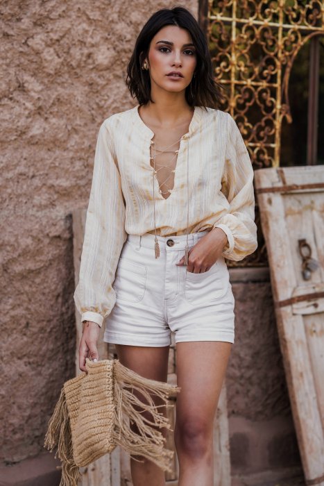 Le duo short et blouse Le duo short et blouse