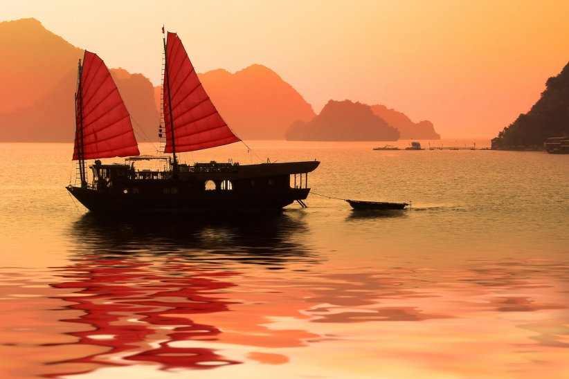 La baie d'Halong La baie d'Halong