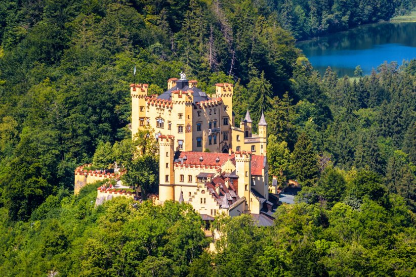 Le château d'Hohenschwangau : le plus conservé Le château d'Hohenschwangau : le plus conservé