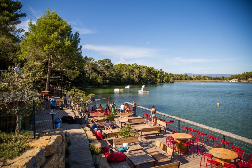 Le Téléski Nautique, à Carcassonne Le Téléski Nautique, à Carcassonne