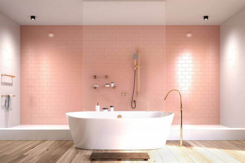 Pink bathroom Pink bathroom