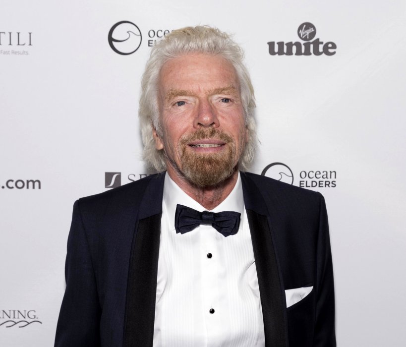 Richard Branson en hôtesse de l'air Richard Branson en hôtesse de l'air