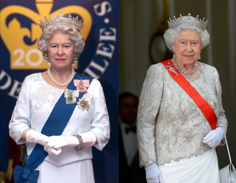 Elizabeth II : un double de cire pour la monarque Elizabeth II : un double de cire pour la monarque