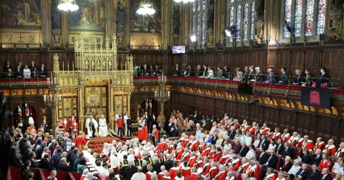 A speech from the throne in the midst of a political storm in the United Kingdom
