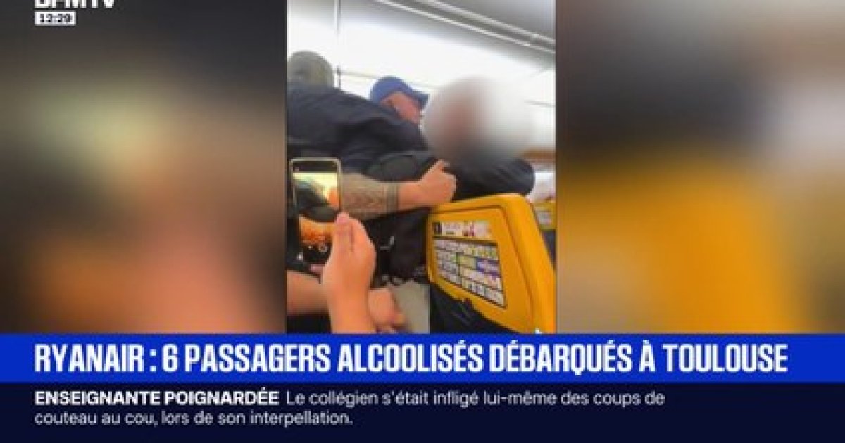 Un vol Ryanair entre Londres Luton (Royaume-Uni) et Alicante (Espagne)  drout  Toulouse-Blagnac en raison de passagers alcooliss  bord de  l'avion