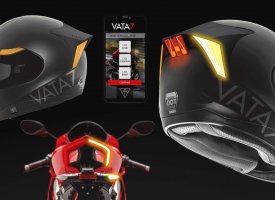 LE FUTUR du casque moto ? Le nouveau casque Led VATA 7 X1