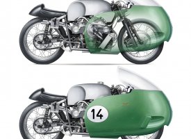 Une Norton Manx et une Guzzi V8 pour Noël !
