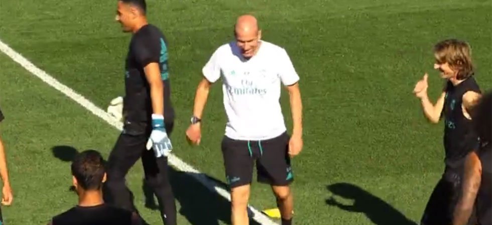 Real : Zidane fait le show à l'entraînement