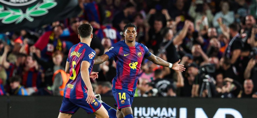 FC Barcelone - Real Madrid : Rashford ouvre le score d'un superbe coup franc