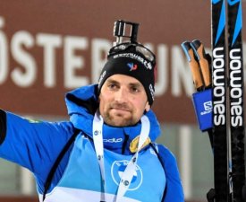 Biathlon : Desthieux, papa leader