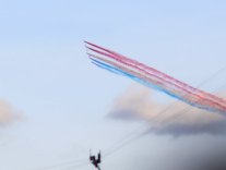 La Patrouille de France a survolé Paris La Patrouille de France a survolé Paris