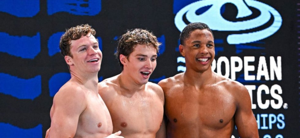 Natation - Championnats d'Europe : Marchand et le relais 4x200 m nage libre enchantent Saint-Denis