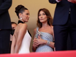 Carla Bruni et Bella Hadid réunies à Cannes : leur ressemblance amuse