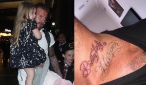 David Beckham se fait tatouer Pretty Lady pour Harper