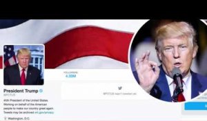Donald Trump accède au compte Twitter officiel @POTUS