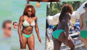 Serena Williams dévoile ses muscles en bikini à Miami