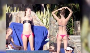 Behati Prinsloo en bikini au Mexique avec Adam Levine