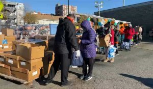 Massachusetts: file d'attente à une banque alimentaire à l'approche de Thanksgiving
