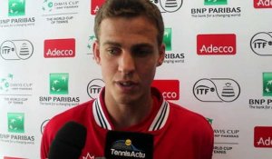 Coupe Davis 2016 - Vasek Pospisil n'a pas peur de l'équipe de France de Noah