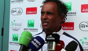 Coupe Davis 2016 - Yannick Noah : "La Guadeloupe ? On a fait le bon choix"