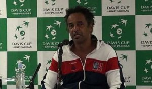 Coupe Davis 2016 - Yannick Noah : "Oui, j'ai des choses à dire à Monfils, je vais l'appeler dès ce soir"