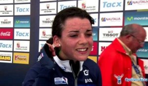 Mondiaux - Ponferrada 2014 : Audrey Cordon après le chrono'