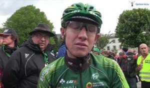 Cyril Gauthier à l'arrivée de la 3e étape du Tour de Romandie 2014
