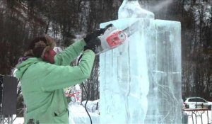 26e édition du concours de sculpture sur glace de Valloire