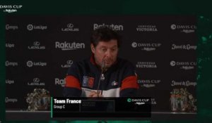 Coupe Davis 2022 - Sébastien Grosjean et la France n'ont plus le droit à l'erreur : "Il faut garder le moral... "