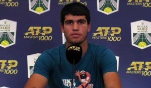 ATP - Rolex Paris Masters 2021 - Carlos Alcaraz : I'm going to have to play very well to be able to beat Hugo Gaston who is playing at home