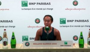 Roland-Garros 2022 - Leylah Fernandez : "Kristina Mladenovic, c'est une bonne joueuse, elle a fait de bons résultats ici, à Roland-Garros, cela ne va pas être facile"