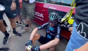 Tour de France 2022 - Romain Bardet : "J'ai pris un coup de chaud au milieu de l'Alpe d'Huez donc j'ai préféré prendre mon rythme, parce que sinon c'était un coup à exploser complètement, et ce n'est pas ce que je voulais"
