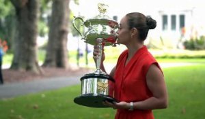 Open d'Australie 2022 - Ashleigh Barty, on January 30, 2022 in Melbourne, she was celebrating her title, her last !