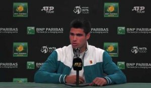 ATP - Indian Wells 2022 - Carlos Alcaraz : "I thought I could beat Rafa Nadal at times but like I said Rafa has a thousand lives"