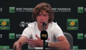 ATP - Indian Wells 2022 - Andrey Rublev : "I think tennis should be outside of politics. Not just tennis, but sport in general"