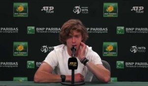 ATP - Indian Wells 2022 - Andrey Rublev : "Rafael Nadal is the best in history"