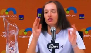 WTA - Miami 2022 - Iga Swiatek : "I'm still the same person, the same Iga. I want to stay like that"