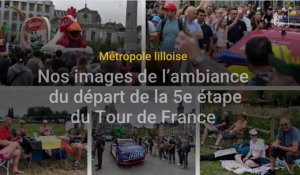 Nos images de l'ambiance du départ de la 5e étape du Tour de France