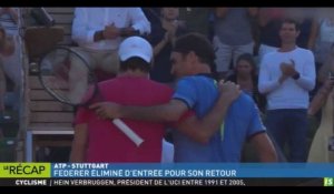 Zap Sport 15 juin : Roger Federer s'est effondré face à Tommy Haas pour son grand retour (vidéo) 